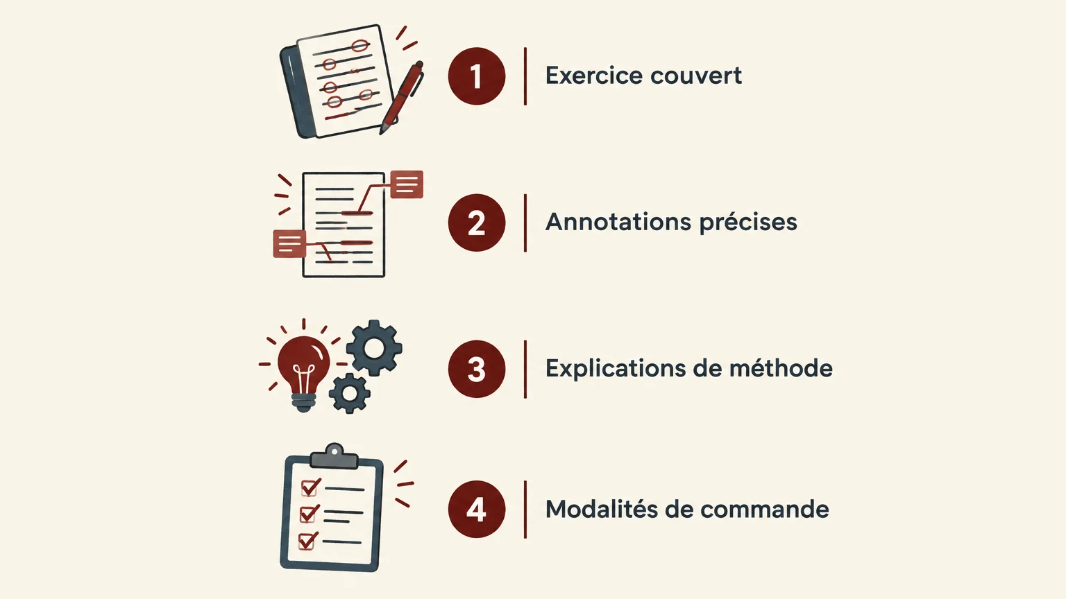 Quatre critères pour choisir une correction de copie juridique