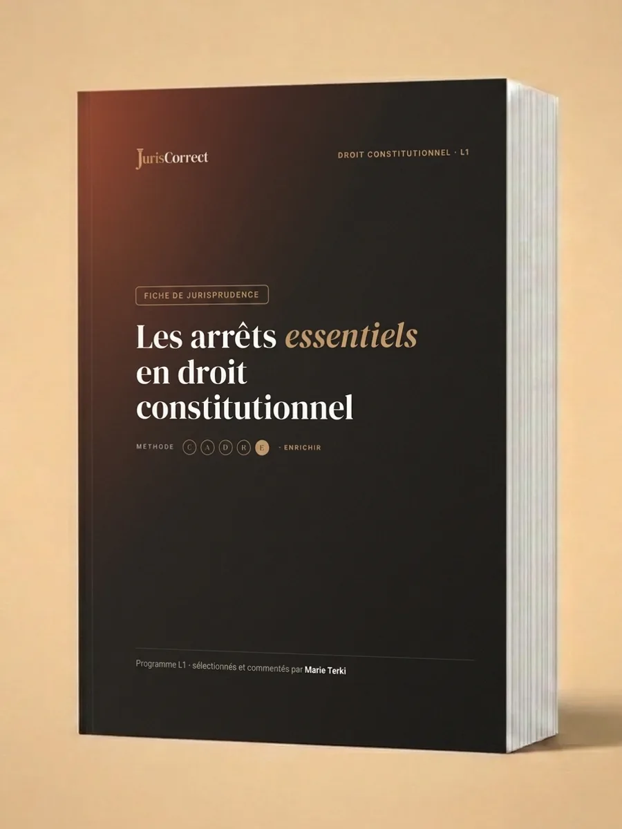 Fiche jurisprudence droit constitutionnel